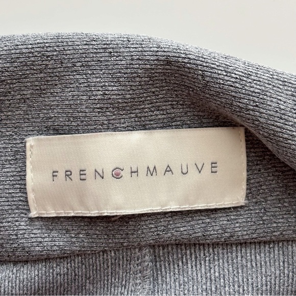 Frenchmauve Melanie Ribbed Knit Jacket XL 3/4 Sleeve Stone Grey - Picture 6 of 9